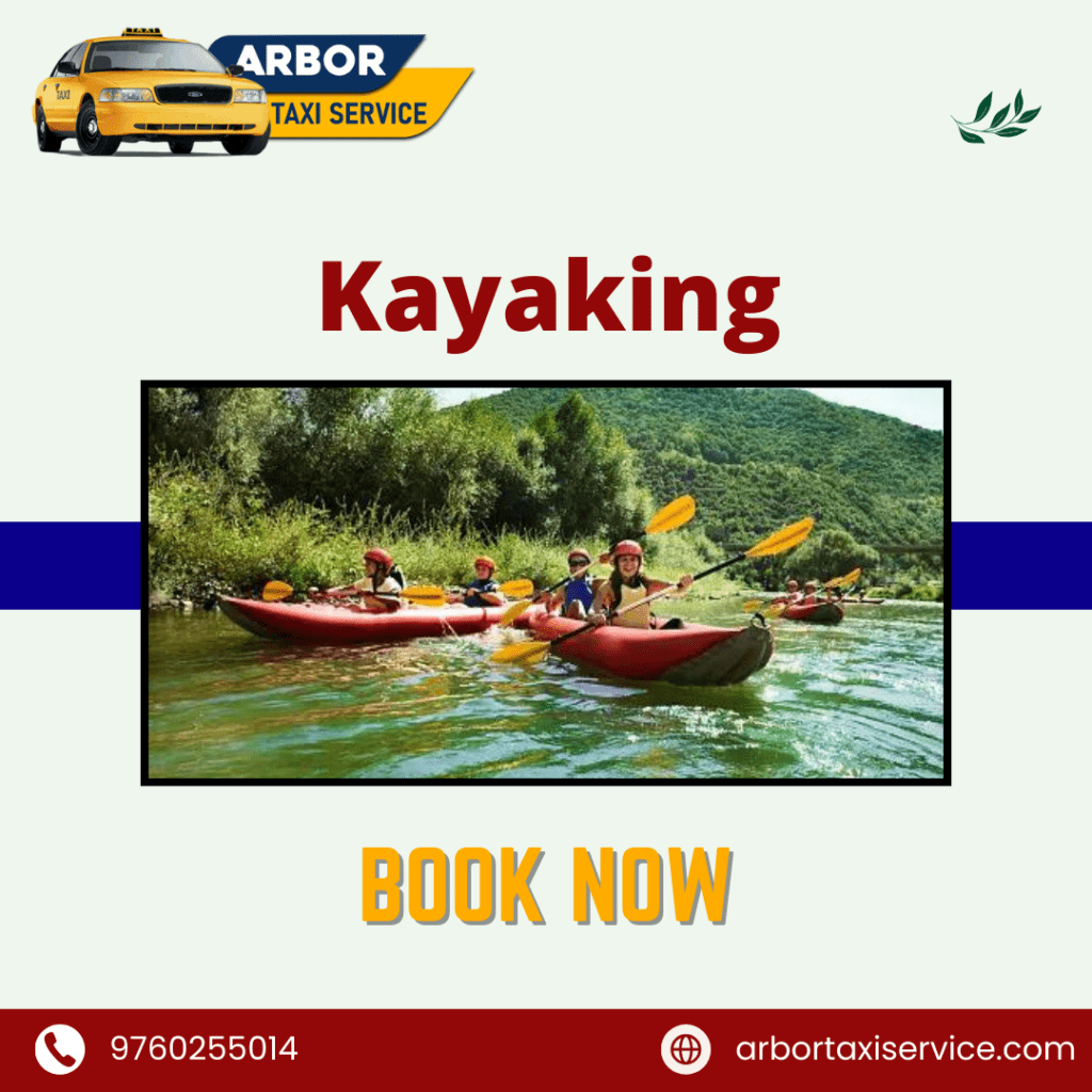 Kayaking with arbor taxi service in dehradun