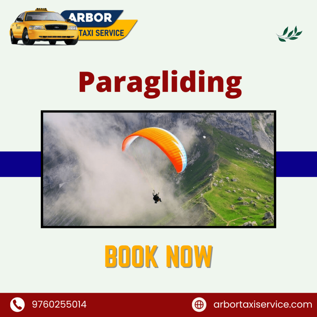 Paragliding with arbor taxi service in dehradun