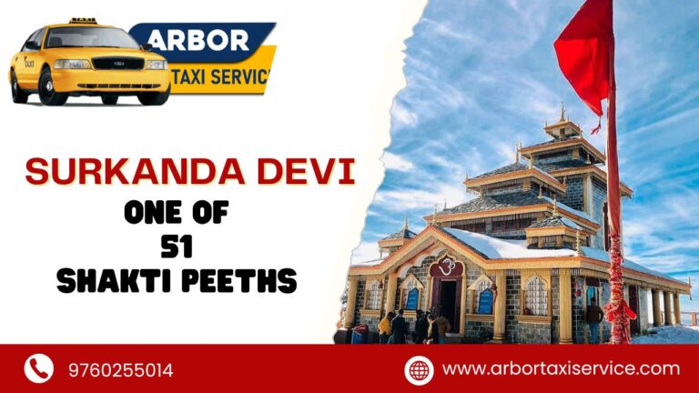 Surkanda Devi One of 51 Shakti Peeths taxi service with arbor taxi service in dehradun